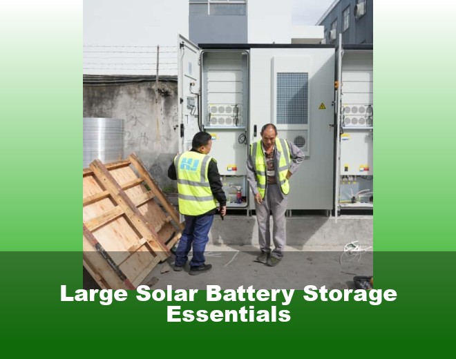 Large Solar Battery Storage Essentials
